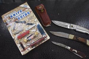 Knife Collector Book and knives