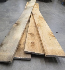 lot 76 image: 4 99 LONG BASSWOOD ROUGH SAWN BOARDS