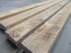 lot 78 image: ROUGH CUT BASSWOOD ALMOST 2 X 4S