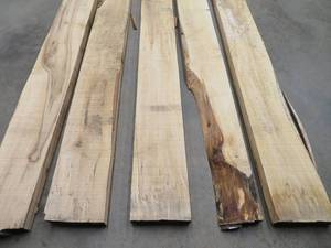 lot 80 image: 5 ROUGH CUT MAPLE BOARDS