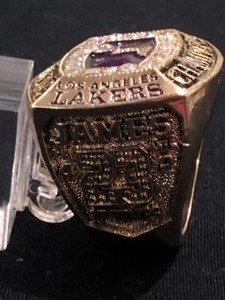 lot 11 image: Los Angeles Lakers Lebron James 2020 NBA Championship Ring