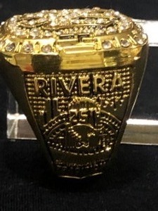 lot 17 image: New York Yankees Mariano Rivera 1999 Championship Replica Ring