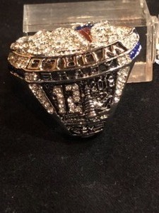 lot 38 image: New England Patriots Tom Brady Championship Replica Ring