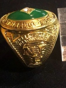 lot 52 image: Green Bay Packers Paul Hornung 1961 Championship Replica Ring