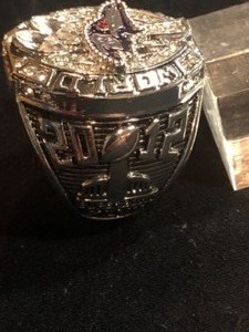 lot 54 image: Baltimore Ravens Joe Flacco 2012  Championship Replica Ring
