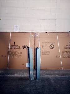 lot 27 image: 42 inch easy bolt down Steel Protectors.  set of 2 Heavy Duty