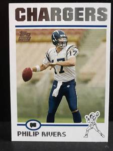 lot 3 image: Philip Rivers 2004 Topps RC