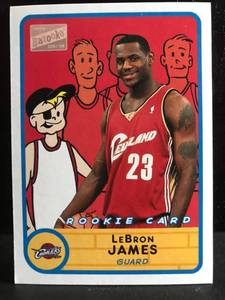 lot 10 image: LeBron James 2003 Topps Bazooka RC