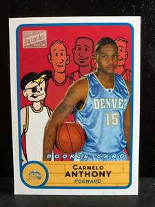 lot 20 image: Carmelo Anthony 2003 Topps Bazooka RC