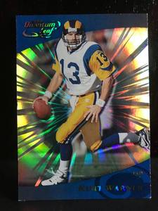 lot 26 image: Kurt Warner 2000 Quantum Leaf