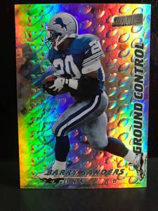 lot 29 image: Barry Sanders Ground Control 1997 Topps Stadium Club