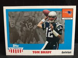 lot 33 image: Tom Brady 2003 Topps All American