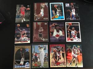 lot 52 image: 12 Different Michael Jordan Cards