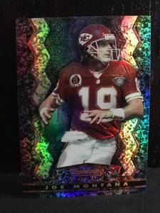 lot 54 image: Joe Montana 1995 Bowmans Best