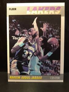 lot 75 image: Kareem Abdul-Jabbar 1987 Fleer