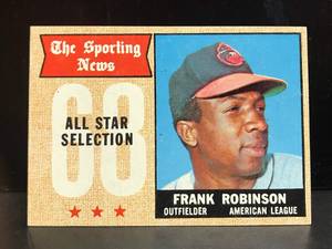 lot 79 image: Frank Robinson 1968 All Star Selection Card