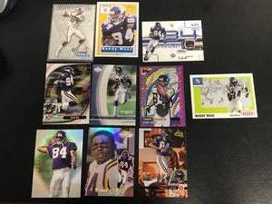 lot 81 image: 10 Different Randy Moss Cards