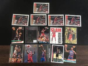 lot 117 image: 15 Dennis Rodman Cards