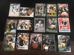 lot 118 image: 15 Different Brett Favre Cards