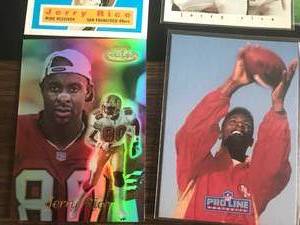 lot 119 image: 20 Different Jerry Rice Cards