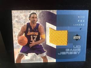 lot 123 image: Rick Fox 2002 Upper Deck Game Jersey Card