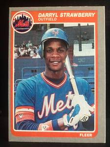 lot 125 image: Darryl Strawberry 1985 Fleer