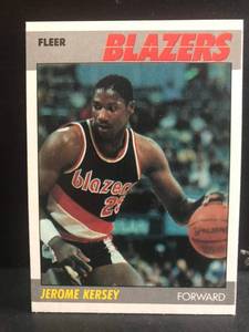 lot 132 image: Jerome Kersey 1987 Fleer RC