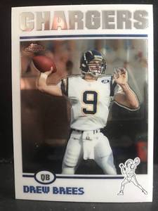 lot 134 image: Drew Brees 2004 Topps Chrome