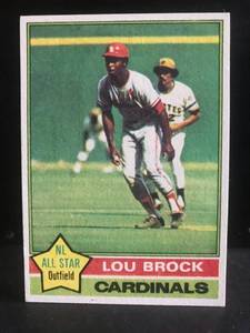 lot 135 image: Lou Brock 1976 Topps