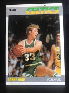 lot 142 image: Larry Bird 1987 Fleer