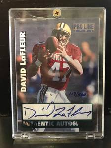 lot 146 image: David LaFleur 1997 Pro Line Autograph 118500