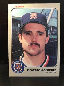 lot 148 image: Howard Johnson 1983 Fleer RC