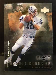 lot 150 image: Peyton Manning 1998 UD Black Diamond Rookie Diamond RC