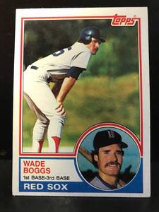 lot 155 image: Wade Boggs 1983 Topps RC