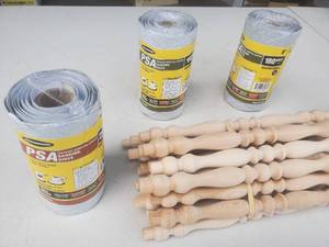 lot 5 image: 10 Spindles & (4) New Rolls of 6 Sanding Pads