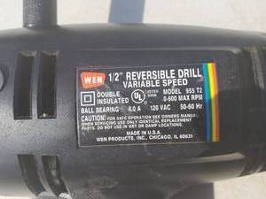 lot 25 image: 12 Reversible Variable Speed Drill