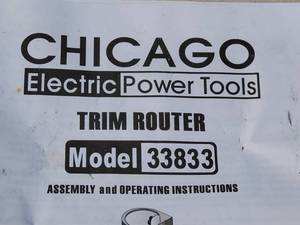 lot 47 image: Chicago Trim Router Model 33833