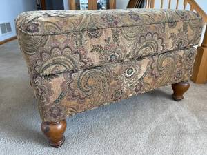 lot 115 image: Best Chairs Chair and Ottoman