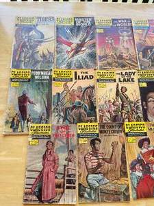 lot 125 image: (14) 1960s Classic Illustrated Comic Books