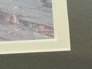 lot 146 image: Thomas Kinkade Christmas Village Framed Art