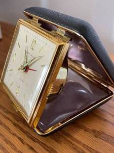 lot 156 image: Vintage Phiney-Walker Travel Alarm Clock