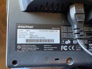 lot 159 image: Emachines Monitor