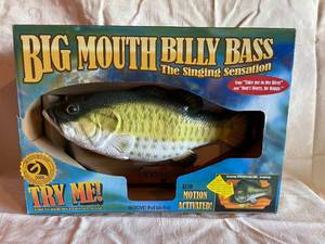 lot 303 image: Big Mouth Billy Bass New In The Box