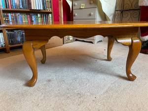 lot 339 image: Oval Wooden Coffee Table