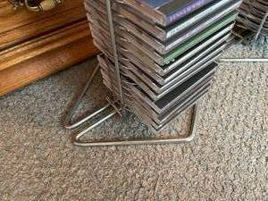 lot 341 image: 2 Metal CD Racks Full of CDs