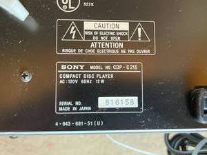 lot 342 image: Sony CD Player