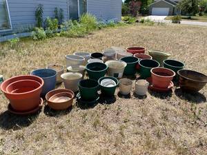 lot 368 image: Large Lot of Plastic Planters