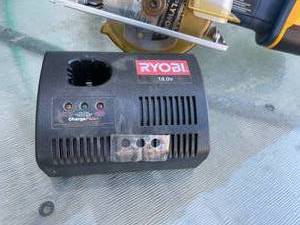 lot 376 image: Ryobi 5.5 Inch Rechargeable Circular Saw With Charger