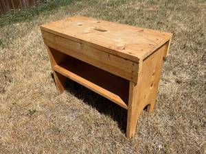 lot 380 image: Handmade Wooden Bench