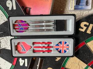 lot 395 image: 2 Dart Boards With Darts